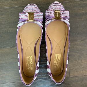 Salvatore Ferragamo Varina Sequin Flats // 7.5B